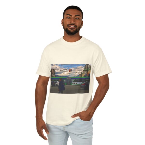 Urban Vibe Unisex Heavyweight Tee -Vancouver  Street Scene Graphic T-Shirt - Image 4